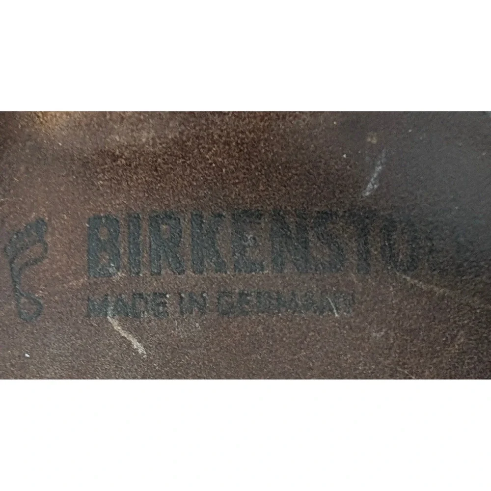 Birkenstock Mayari Brown Leather Cork Footbed Toe Loop Sandal 7/38 Women Germany